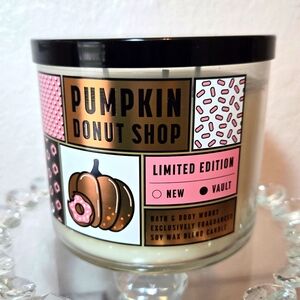 Pumpkin Donut Shop Bath & Body 3-Wick Candle • LIMITED EDITION •